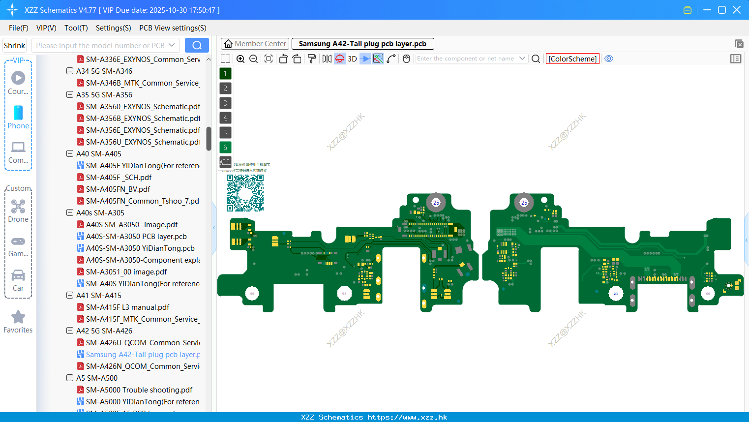 Samsung A42-Tail Plug Pcb Layer